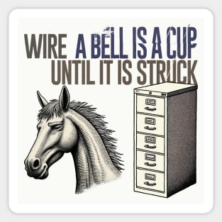 Wire  †† A Bell Is A Cup  --- Original Fan Art Sticker